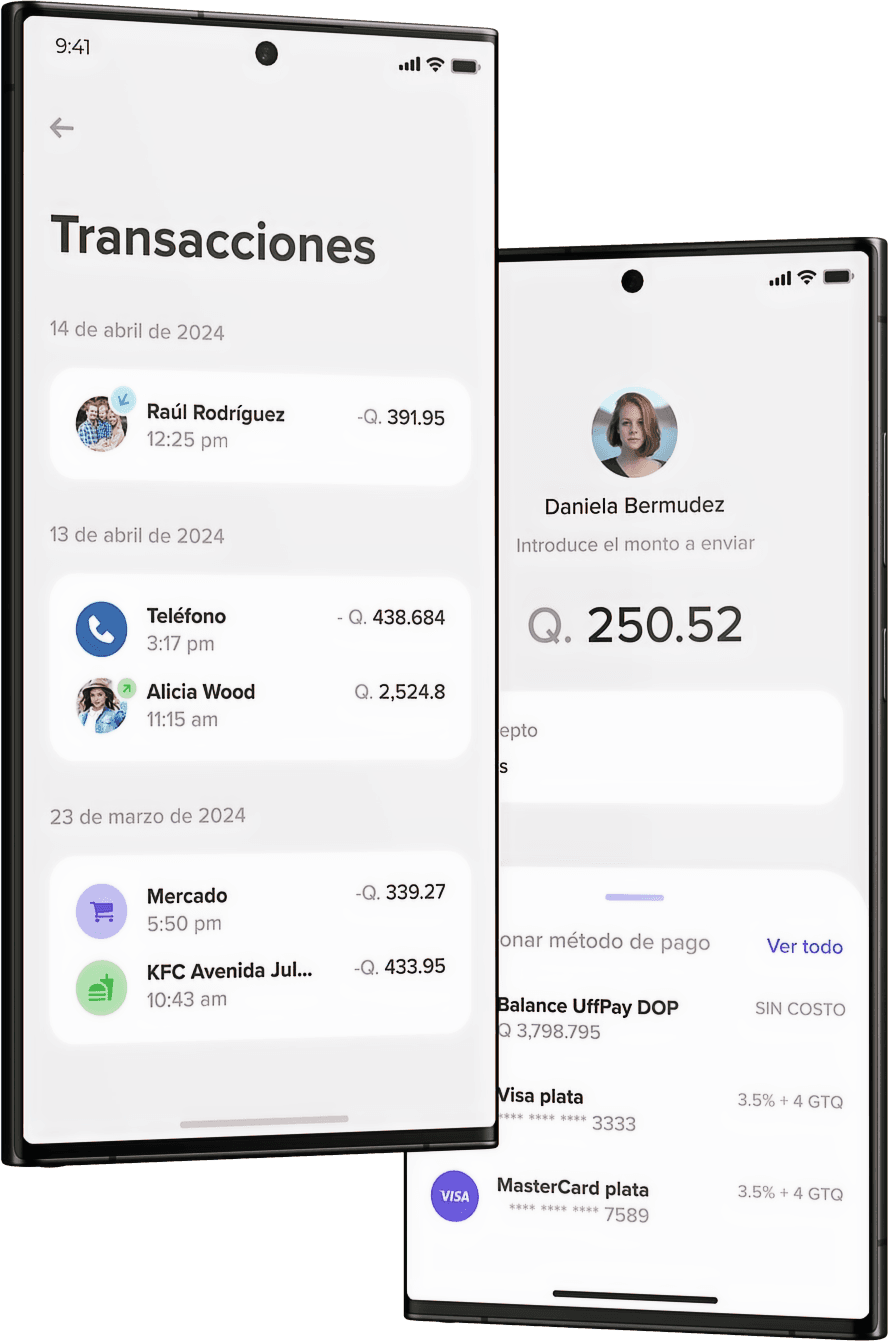 UffPay app screens
